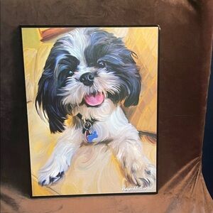Colorful Dog Portrait Art